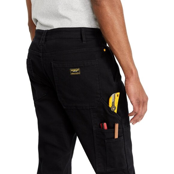Caterpillar Men's Cotton Work Pants, Black NWT - Picture 4 of 6
